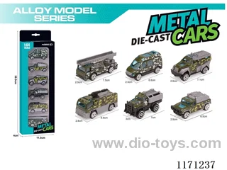 Alloy Scooter Military Vehicle 6 Mixed(6pcs/box)