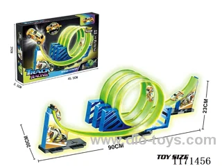 Luminous Pull Back Railcar Set