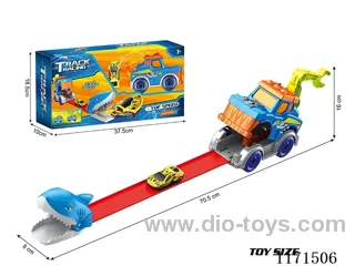 Shark Pull Back Railcar Set