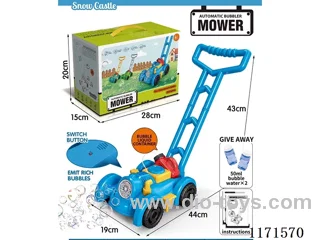 Automatic lawn mower bubble cart(with 2 bottles of 50ML bubble water)