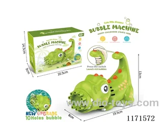 Dinosaur electric bubble machine