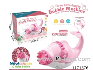 Pink Dolphin Electric Bubble Machine