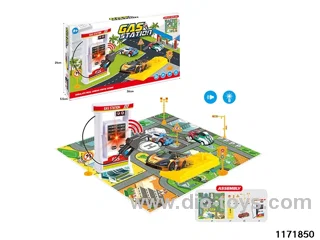 Petrol Station Scene Set