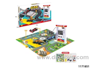 Petrol Station Scene Set