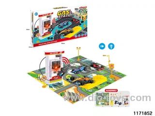Petrol Station Scene Set