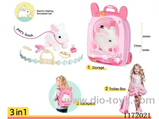 Rabbit backpack electric plush pet rabbit