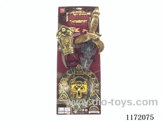 Bronze sword + hand guard + shield