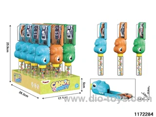Sugar-filled Dinosaur Catapult Car