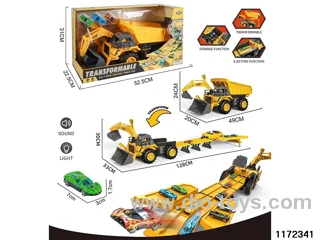 3-in-1 Ejector Transformer Engineering Vehicle