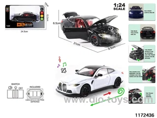 1:24 Alloy pull back car W L/M