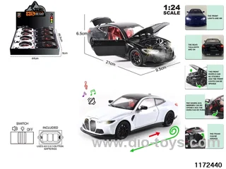 1:24 Alloy pull back car W L/M