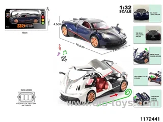 1:32 Alloy pull back car W L/M