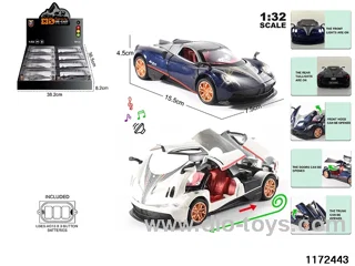 1:32 Alloy pull back car W L/M