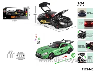 1:24 Alloy pull back car W L/M