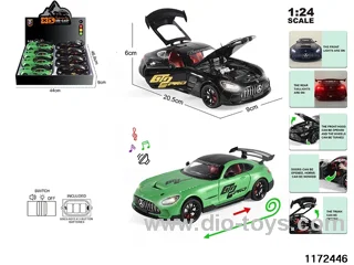 1:24 Alloy pull back car W L/M