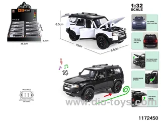 1:32 Alloy pull back car W L/M