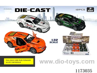 1:32 pull back alloy car 12PCS (openable door)