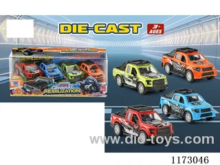 1:43 pull back alloy car 4PCS