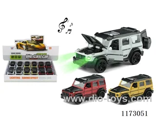 1:32 pull back alloy car 12PCS W L/M (openable door)