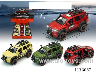 1:24 pull back alloy car 6PCS W L/M (openable door)
