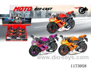 1:12 pull back alloy car 6PCS W L/M