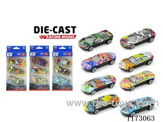 1:64 free wheel alloy car 3PCS