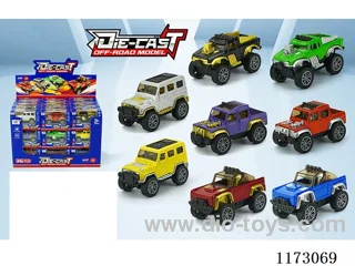 1:64 pull back alloy car 36PCS