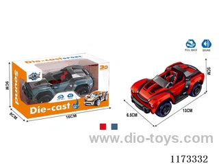 pull back alloy car with sound（3*AG3 included）