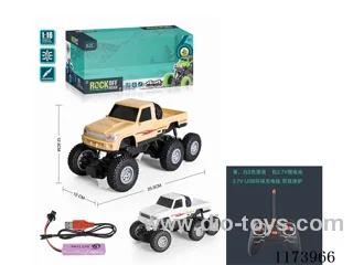 1: 16 4ch 6-wheel  rc car with light included battery