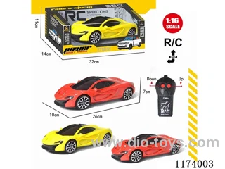 1:16 2ch rc car not included battery 2colors mixed