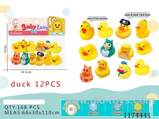 Vinyl BB Barking 12 Animal Duck Toys Cartoon Duck Toys