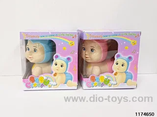 Electric crawling baby light music