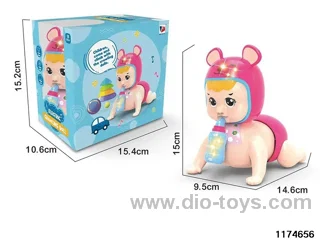 Electric crawling baby light music