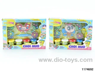 Colorful clay toys