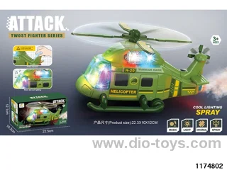 Electric universal lighted musical helicopter