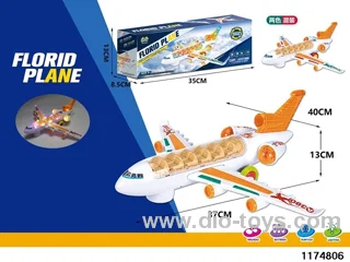 Colorful light universal music airplane