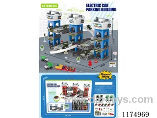 Electric Parking Lot Building Police City Mix
