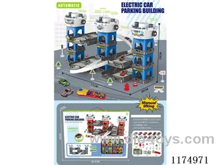 Electric Parking Lot Building Metal Car Mix