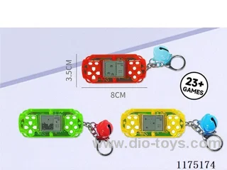 Tetris game machine keychain bell pendant (CPC)