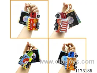 1:64 Alloy Pullback Windowed Food Truck Keychain
