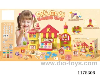 Colorful Clay Burger Shop