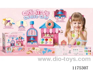 Colorful clay cake store
