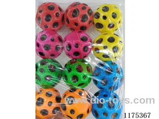12PCS 6.3cm Solid PU Balls with Lights