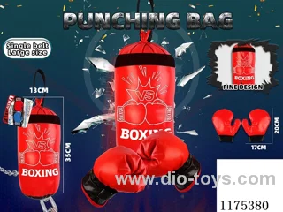 Boxing bag with one strap (size L) -boxing red