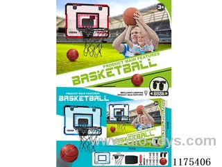 Blue lighted acrylic scoring basketball board (folding dunking hoop)