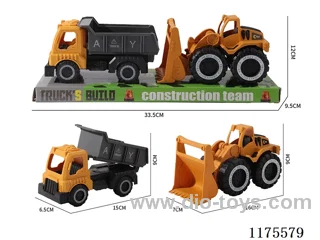 sliding engineering bulldozer dump truck