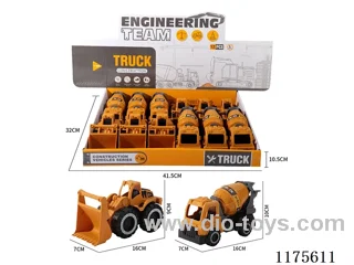 sliding engineering bulldozer mixer truck 12PCS