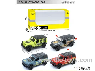 1:36 Alloy Pull Back Car with Open Door 2 models 4 colors mixed (W L/M, included 3*AG13)