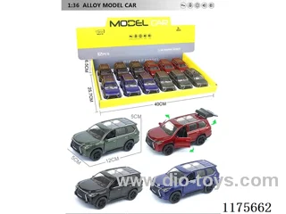 1:36-12PCS Alloy Pull Back Cart with Open Door 4 Color Mixed (W L/M, included 3*AG13)