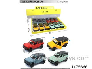 1:36-12PCS Alloy Pull Back Cart with Open Door 4 Color Mixed (W L/M, included 3*AG13)